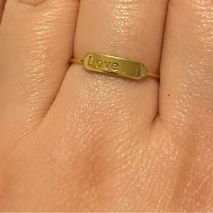 14K Gold Love band ring size 7.